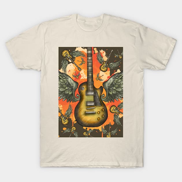 Guitar T-Shirt by helintonandruw